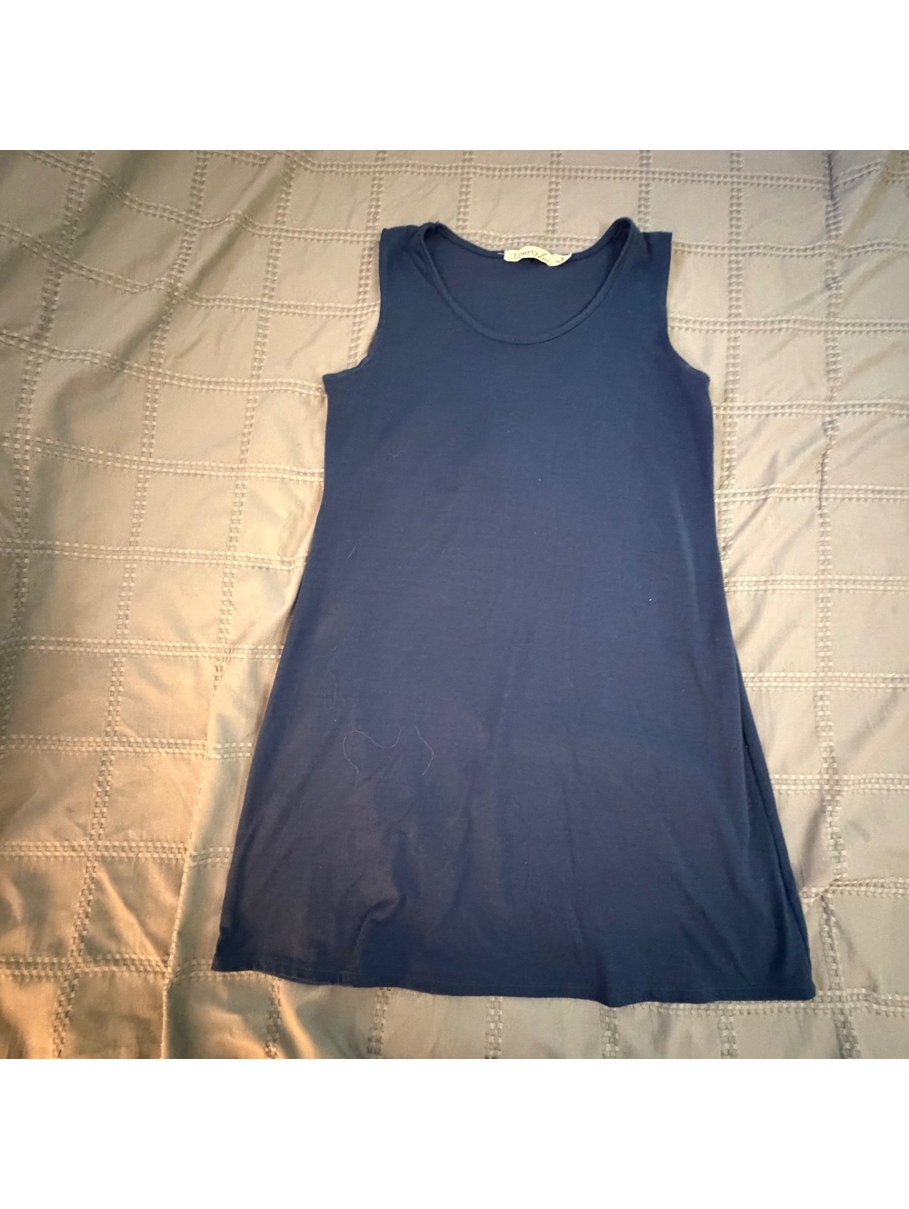 Liberty Love Navy Blue Sleeveless Rayon Spandex Dress Size M/Summer/Casual